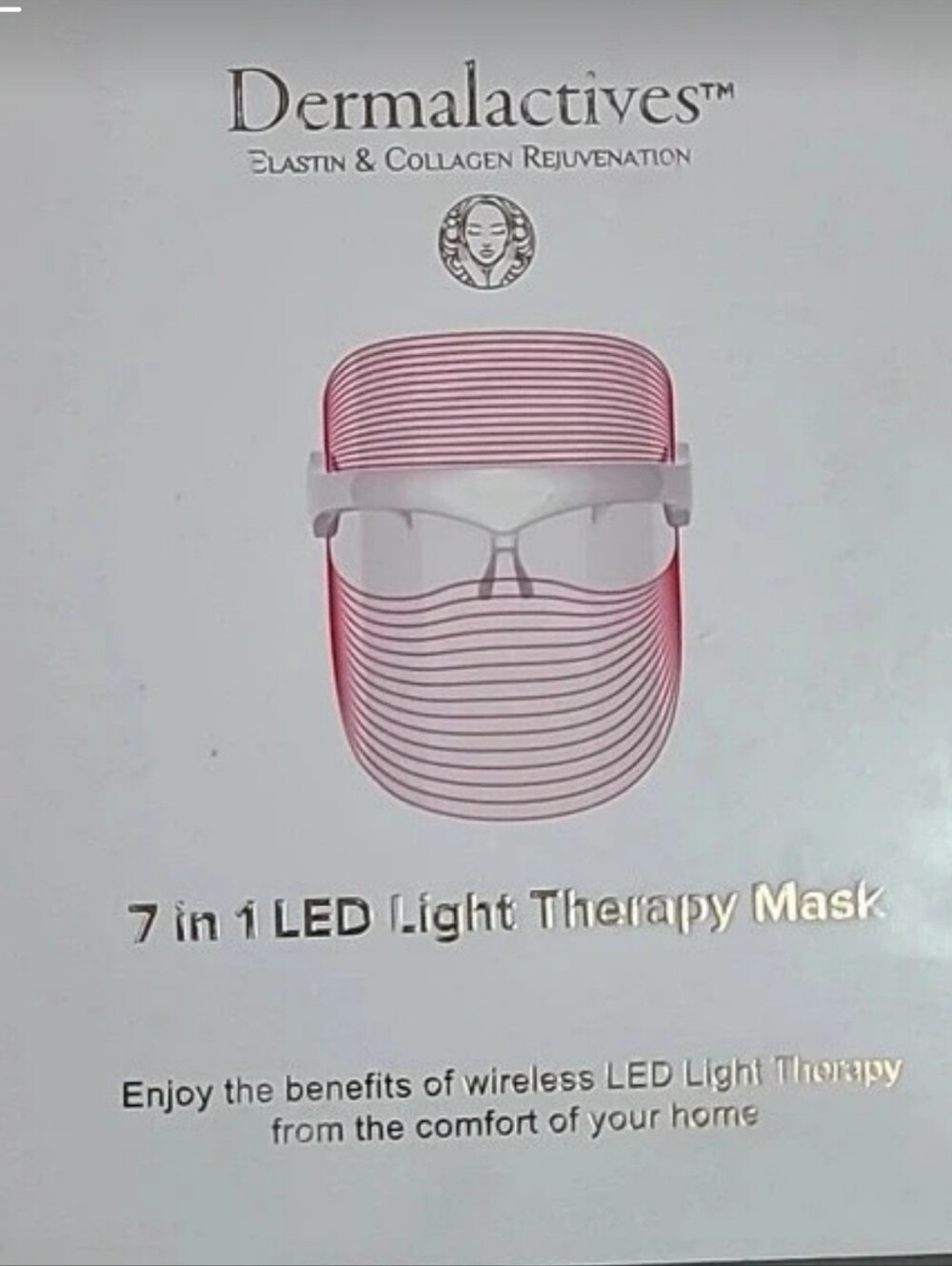 Dermalactives 7-in-1 LED Light Therapy Face Mask Wireless Skincare Device